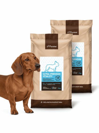 Dlhodobá zásoba prémiového krmiva Panakei Hovädzie + Morčacie 18 kg pre dospelých psov (1–10 kg)